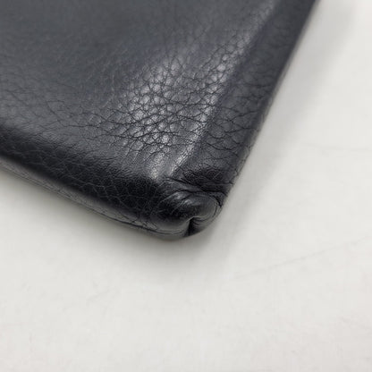 【中古品】【メンズ/レディース】 TIFFANY&Co. ティファニー LEATHER LONG WALLET レザー ロングウォレット L字ファスナー 長財布 181-260512-as-21-izu カラー：ブラック 万代Net店