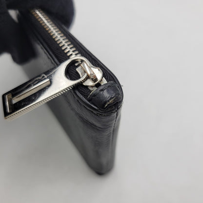 【中古品】【メンズ/レディース】 TIFFANY&Co. ティファニー LEATHER LONG WALLET レザー ロングウォレット L字ファスナー 長財布 181-260512-as-21-izu カラー：ブラック 万代Net店