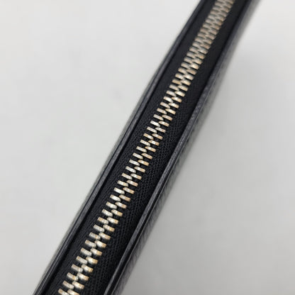 【中古品】【メンズ/レディース】 TIFFANY&Co. ティファニー LEATHER LONG WALLET レザー ロングウォレット L字ファスナー 長財布 181-260512-as-21-izu カラー：ブラック 万代Net店