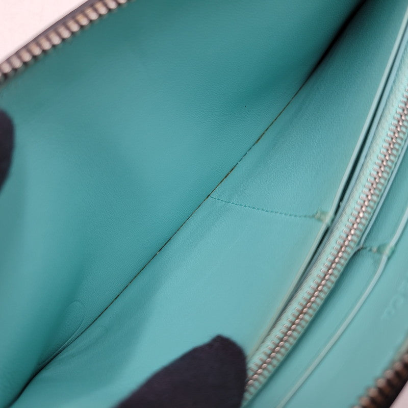 【中古品】【メンズ/レディース】 TIFFANY&Co. ティファニー LEATHER LONG WALLET レザー ロングウォレット L字ファスナー 長財布 181-260512-as-21-izu カラー：ブラック 万代Net店