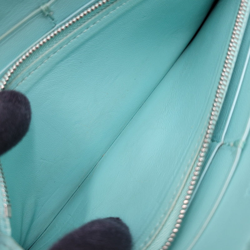 【中古品】【メンズ/レディース】 TIFFANY&Co. ティファニー LEATHER LONG WALLET レザー ロングウォレット L字ファスナー 長財布 181-260512-as-21-izu カラー：ブラック 万代Net店