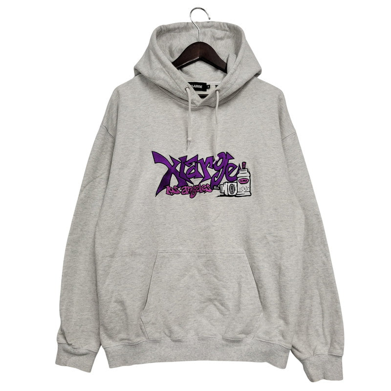 【中古品】【メンズ】 XLARGE エクストララージ 101231012002 GRAFFITI HOODED SWEAT グラフィティ フーデッド スウェット パーカー トップス 142-260605-kh-13-izu サイズ：M カラー：グレー 万代Net店