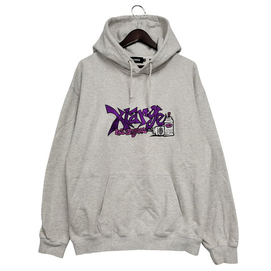 【中古品】【メンズ】 XLARGE エクストララージ 101231012002 GRAFFITI HOODED SWEAT グラフィティ フーデッド スウェット パーカー トップス 142-260605-kh-13-izu サイズ：M カラー：グレー 万代Net店