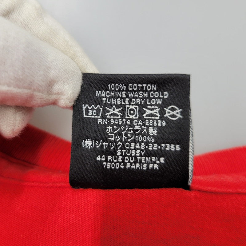 【中古品】【メンズ】 STUSSY ステューシー BILLIARDS TEE ビリヤーズ ティー トップス 半袖 142-260602-ya-11-izu サイズ：XL カラー：レッド 万代Net店
