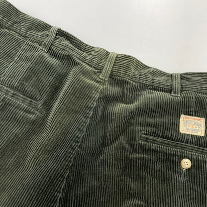 【中古品】【メンズ】 Polo by Ralph Lauren ポロバイラルフローレン CORDUROY PANTS コーデュロイ パンツ USA製 157-260524-as-29-izu サイズ：34×30 カラー：グリーン系 万代Net店