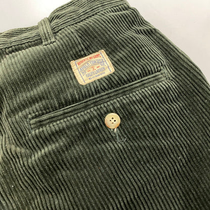 【中古品】【メンズ】 Polo by Ralph Lauren ポロバイラルフローレン CORDUROY PANTS コーデュロイ パンツ USA製 157-260524-as-29-izu サイズ：34×30 カラー：グリーン系 万代Net店