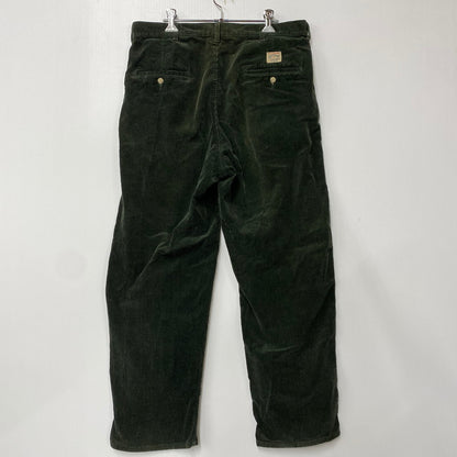 【中古品】【メンズ】 Polo by Ralph Lauren ポロバイラルフローレン CORDUROY PANTS コーデュロイ パンツ USA製 157-260524-as-29-izu サイズ：34×30 カラー：グリーン系 万代Net店