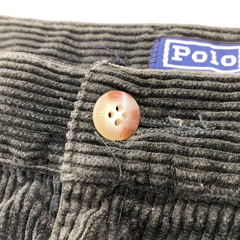 【中古品】【メンズ】 Polo by Ralph Lauren ポロバイラルフローレン CORDUROY PANTS コーデュロイ パンツ USA製 157-260524-as-29-izu サイズ：34×30 カラー：グリーン系 万代Net店