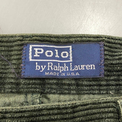 【中古品】【メンズ】 Polo by Ralph Lauren ポロバイラルフローレン CORDUROY PANTS コーデュロイ パンツ USA製 157-260524-as-29-izu サイズ：34×30 カラー：グリーン系 万代Net店