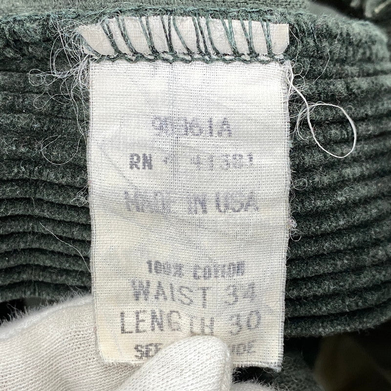 【中古品】【メンズ】 Polo by Ralph Lauren ポロバイラルフローレン CORDUROY PANTS コーデュロイ パンツ USA製 157-260524-as-29-izu サイズ：34×30 カラー：グリーン系 万代Net店