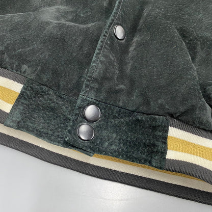 【中古品】【メンズ】 SPOTLIGHT スポットライト SAINTS SUEDE STADIUM JACKET セインツ スエード スタジアム ジャケット アウター 146-260512-ya-08-izu サイズ：L カラー：BLACK 万代Net店