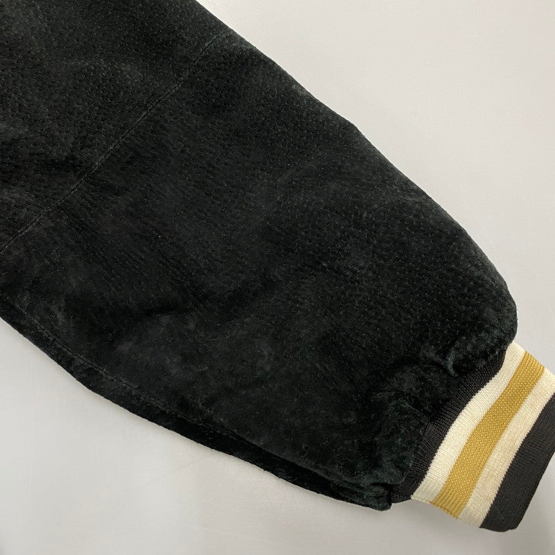 【中古品】【メンズ】 SPOTLIGHT スポットライト SAINTS SUEDE STADIUM JACKET セインツ スエード スタジアム ジャケット アウター 146-260512-ya-08-izu サイズ：L カラー：BLACK 万代Net店