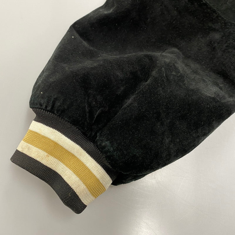 【中古品】【メンズ】 SPOTLIGHT スポットライト SAINTS SUEDE STADIUM JACKET セインツ スエード スタジアム ジャケット アウター 146-260512-ya-08-izu サイズ：L カラー：BLACK 万代Net店
