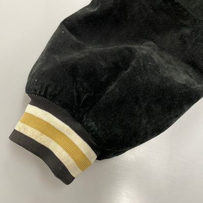 【中古品】【メンズ】 SPOTLIGHT スポットライト SAINTS SUEDE STADIUM JACKET セインツ スエード スタジアム ジャケット アウター 146-260512-ya-08-izu サイズ：L カラー：BLACK 万代Net店