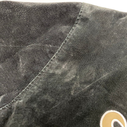 【中古品】【メンズ】 SPOTLIGHT スポットライト SAINTS SUEDE STADIUM JACKET セインツ スエード スタジアム ジャケット アウター 146-260512-ya-08-izu サイズ：L カラー：BLACK 万代Net店
