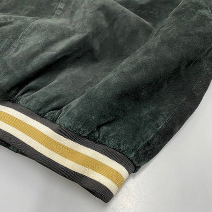 【中古品】【メンズ】 SPOTLIGHT スポットライト SAINTS SUEDE STADIUM JACKET セインツ スエード スタジアム ジャケット アウター 146-260512-ya-08-izu サイズ：L カラー：BLACK 万代Net店