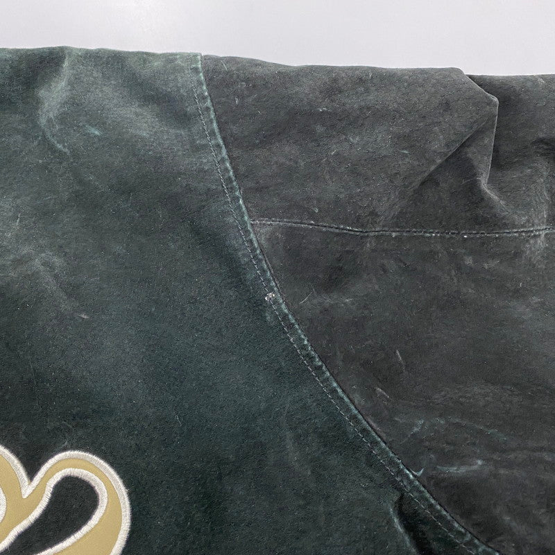 【中古品】【メンズ】 SPOTLIGHT スポットライト SAINTS SUEDE STADIUM JACKET セインツ スエード スタジアム ジャケット アウター 146-260512-ya-08-izu サイズ：L カラー：BLACK 万代Net店