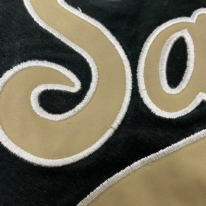 【中古品】【メンズ】 SPOTLIGHT スポットライト SAINTS SUEDE STADIUM JACKET セインツ スエード スタジアム ジャケット アウター 146-260512-ya-08-izu サイズ：L カラー：BLACK 万代Net店