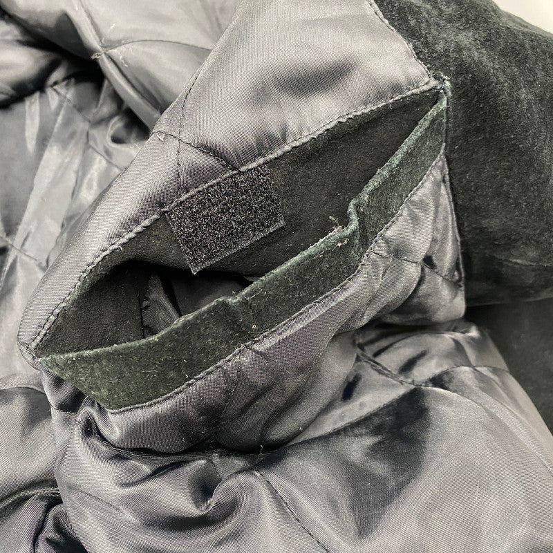 【中古品】【メンズ】 SPOTLIGHT スポットライト SAINTS SUEDE STADIUM JACKET セインツ スエード スタジアム ジャケット アウター 146-260512-ya-08-izu サイズ：L カラー：BLACK 万代Net店