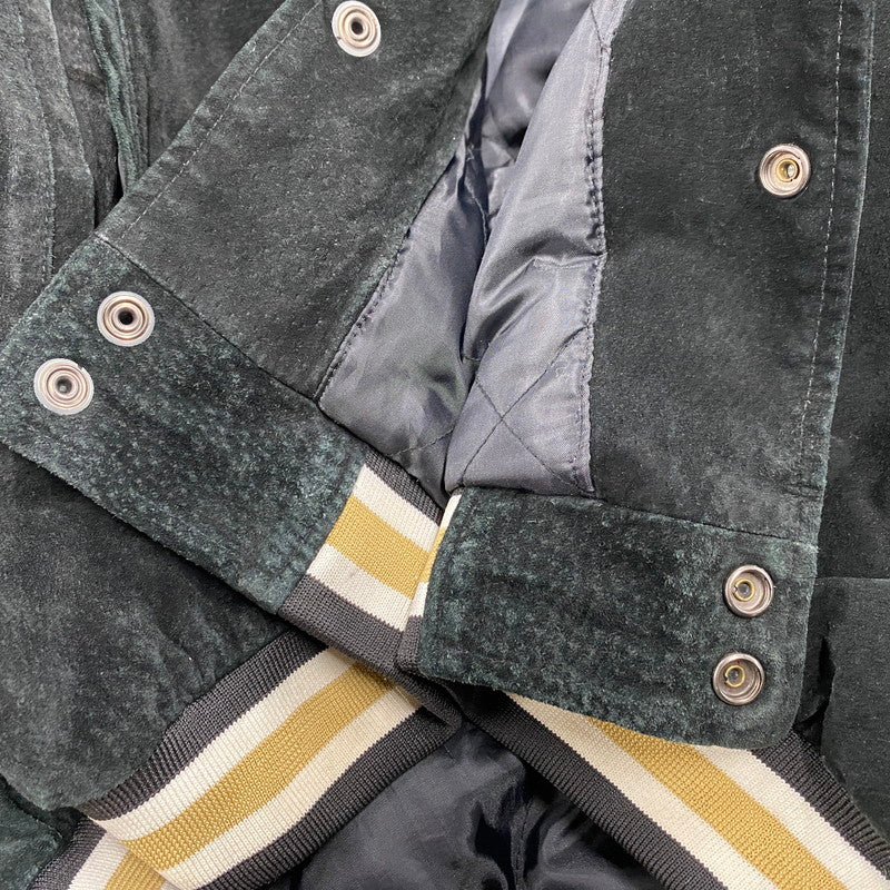 【中古品】【メンズ】 SPOTLIGHT スポットライト SAINTS SUEDE STADIUM JACKET セインツ スエード スタジアム ジャケット アウター 146-260512-ya-08-izu サイズ：L カラー：BLACK 万代Net店
