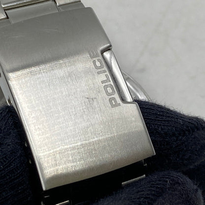 【中古品】【メンズ】 POLICE ポリス GK0039204 CHRONOGRAPH QUARTZ クロノグラフ クォーツ 腕時計 時計 197-260525-ya-07-izu カラー：シルバー 万代Net店