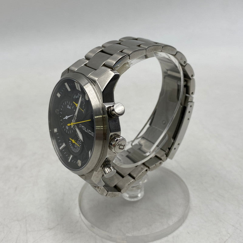 【中古品】【メンズ】 POLICE ポリス GK0039204 CHRONOGRAPH QUARTZ クロノグラフ クォーツ 腕時計 時計 197-260525-ya-07-izu カラー：シルバー 万代Net店