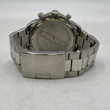 【中古品】【メンズ】 POLICE ポリス GK0039204 CHRONOGRAPH QUARTZ クロノグラフ クォーツ 腕時計 時計 197-260525-ya-07-izu カラー：シルバー 万代Net店