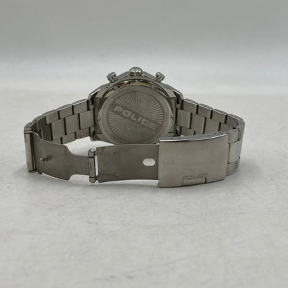 【中古品】【メンズ】 POLICE ポリス GK0039204 CHRONOGRAPH QUARTZ クロノグラフ クォーツ 腕時計 時計 197-260525-ya-07-izu カラー：シルバー 万代Net店