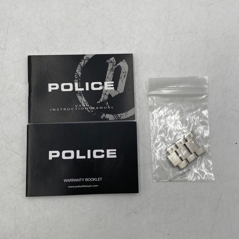 【中古品】【メンズ】 POLICE ポリス GK0039204 CHRONOGRAPH QUARTZ クロノグラフ クォーツ 腕時計 時計 197-260525-ya-07-izu カラー：シルバー 万代Net店