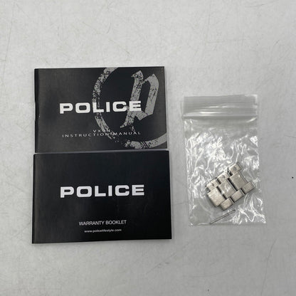 【中古品】【メンズ】 POLICE ポリス GK0039204 CHRONOGRAPH QUARTZ クロノグラフ クォーツ 腕時計 時計 197-260525-ya-07-izu カラー：シルバー 万代Net店