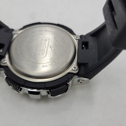 【中古品】【メンズ/レディース】 G-SHOCK ジーショック QUARTZ WATCH GM-110 クォーツ 腕時計 196-260512-as-28-izu サイズ：51.9 × 48.8 × 16.9 mm カラー：シルバー×ブラック 万代Net店
