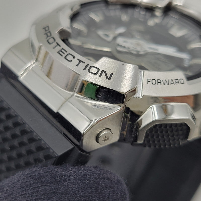 【中古品】【メンズ/レディース】 G-SHOCK ジーショック QUARTZ WATCH GM-110 クォーツ 腕時計 196-260512-as-28-izu サイズ：51.9 × 48.8 × 16.9 mm カラー：シルバー×ブラック 万代Net店