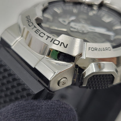 【中古品】【メンズ/レディース】 G-SHOCK ジーショック QUARTZ WATCH GM-110 クォーツ 腕時計 196-260512-as-28-izu サイズ：51.9 × 48.8 × 16.9 mm カラー：シルバー×ブラック 万代Net店