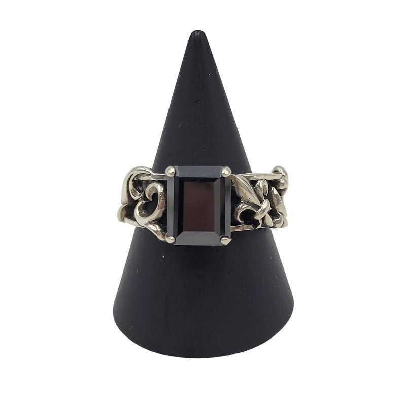 【中古品】【メンズ/レディース】 PATRICK COX パトリックコックス 925 BLACK STONE RING ブラック ストーン リング 指輪 アクセサリー 192-260523-as-04-izu カラー：シルバー×ブラック 万代Net店