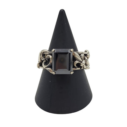 【中古品】【メンズ/レディース】 PATRICK COX パトリックコックス 925 BLACK STONE RING ブラック ストーン リング 指輪 アクセサリー 192-260523-as-05-izu カラー：シルバー×ブラック 万代Net店