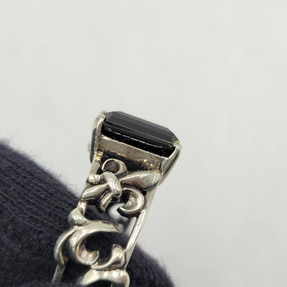 【中古品】【メンズ/レディース】 PATRICK COX パトリックコックス 925 BLACK STONE RING ブラック ストーン リング 指輪 アクセサリー 192-260523-as-05-izu カラー：シルバー×ブラック 万代Net店