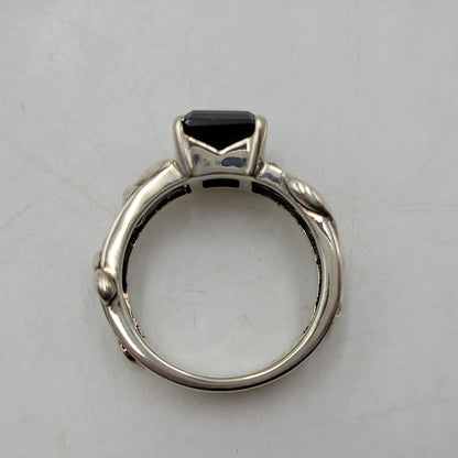 【中古品】【メンズ/レディース】 PATRICK COX パトリックコックス 925 BLACK STONE RING ブラック ストーン リング 指輪 アクセサリー 192-260523-as-05-izu カラー：シルバー×ブラック 万代Net店