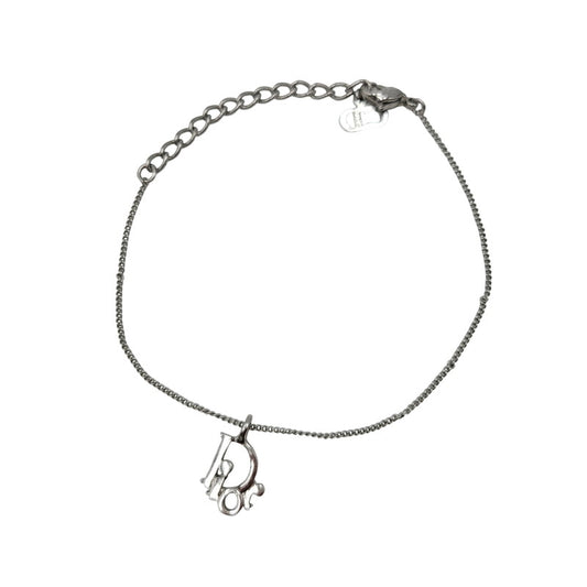【中古品】【メンズ/レディース】 Dior ディオール LOGO CHARM BRACELET ロゴ チャーム ブレスレット アクセサリー 182-260512-as-30-izu カラー：シルバー 万代Net店