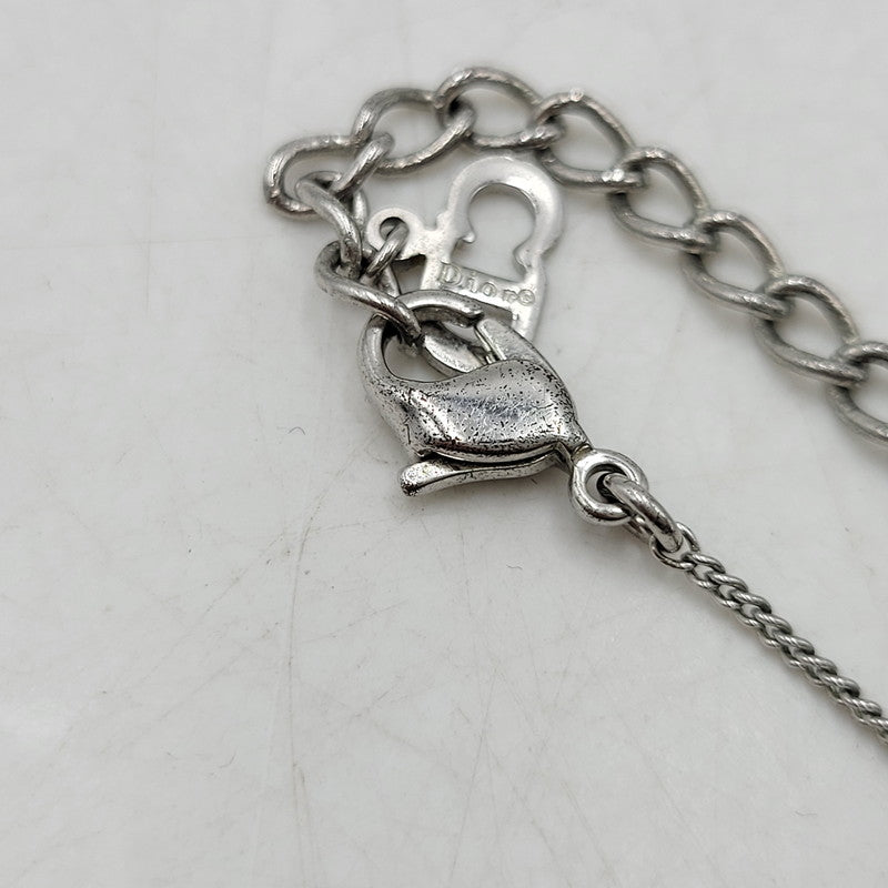 【中古品】【メンズ/レディース】 Dior ディオール LOGO CHARM BRACELET ロゴ チャーム ブレスレット アクセサリー 182-260512-as-30-izu カラー：シルバー 万代Net店
