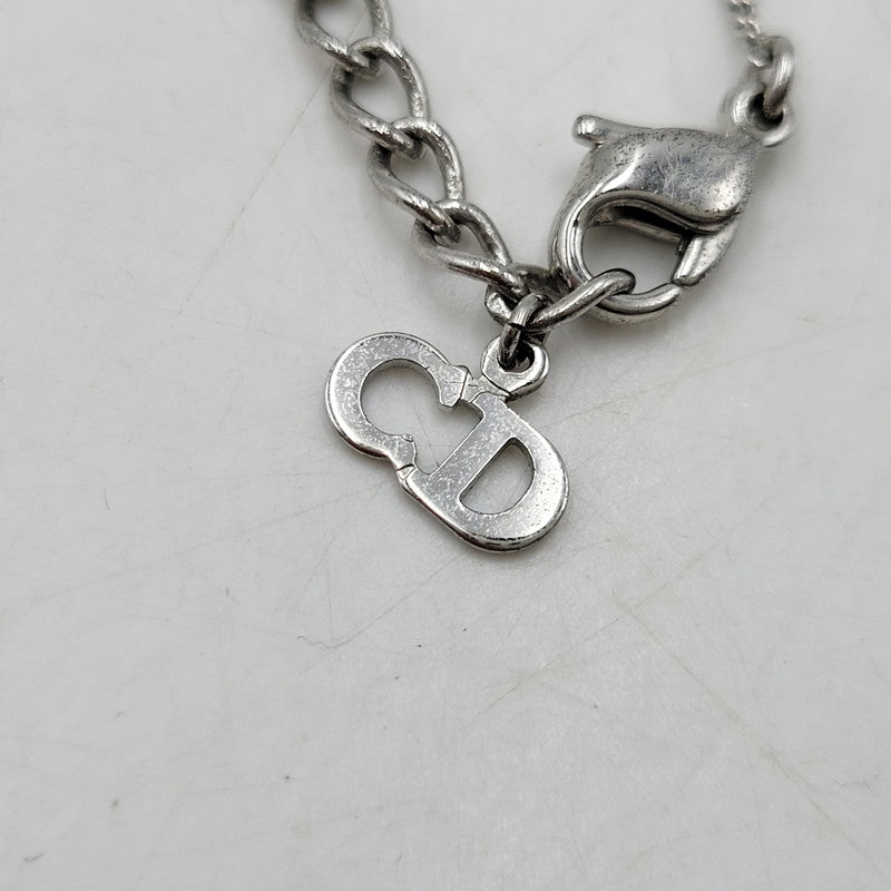 【中古品】【メンズ/レディース】 Dior ディオール LOGO CHARM BRACELET ロゴ チャーム ブレスレット アクセサリー 182-260512-as-30-izu カラー：シルバー 万代Net店