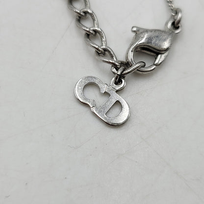 【中古品】【メンズ/レディース】 Dior ディオール LOGO CHARM BRACELET ロゴ チャーム ブレスレット アクセサリー 182-260512-as-30-izu カラー：シルバー 万代Net店