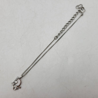 【中古品】【メンズ/レディース】 Dior ディオール LOGO CHARM BRACELET ロゴ チャーム ブレスレット アクセサリー 182-260512-as-30-izu カラー：シルバー 万代Net店