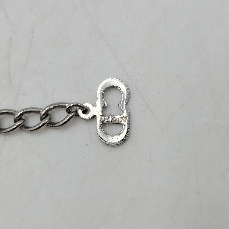 【中古品】【メンズ/レディース】 Dior ディオール LOGO CHARM BRACELET ロゴ チャーム ブレスレット アクセサリー 182-260512-as-30-izu カラー：シルバー 万代Net店