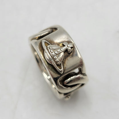 【中古品】【メンズ/レディース】 Vivienne Westwood ヴィヴィアンウエストウッド 925 RING リング 指輪 アクセサリー 182-260512-as-32-izu サイズ：XS カラー：シルバー 万代Net店