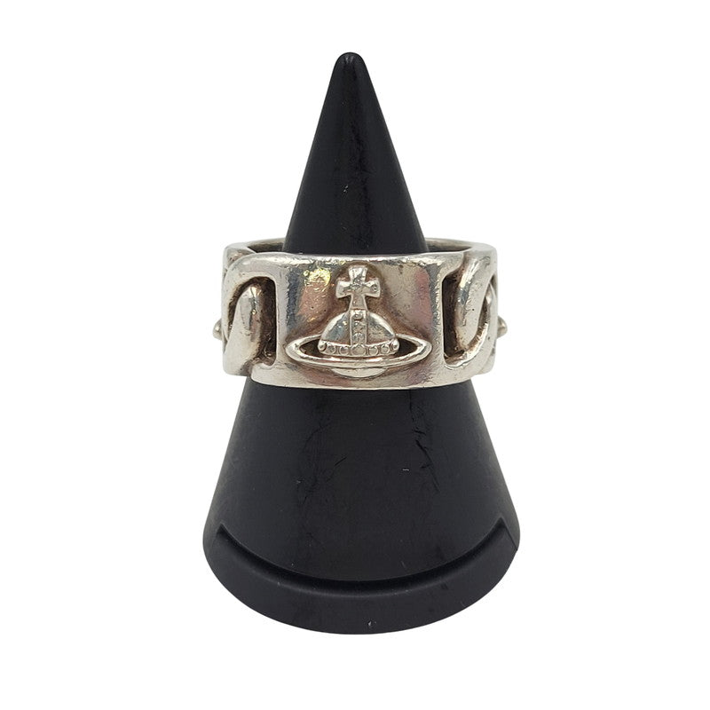 【中古品】【メンズ/レディース】 Vivienne Westwood ヴィヴィアンウエストウッド 925 RING リング 指輪 アクセサリー 182-260512-as-33-izu サイズ：M カラー：シルバー 万代Net店
