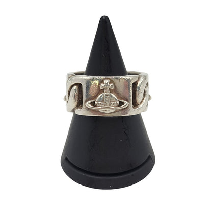 【中古品】【メンズ/レディース】 Vivienne Westwood ヴィヴィアンウエストウッド 925 RING リング 指輪 アクセサリー 182-260512-as-33-izu サイズ：M カラー：シルバー 万代Net店