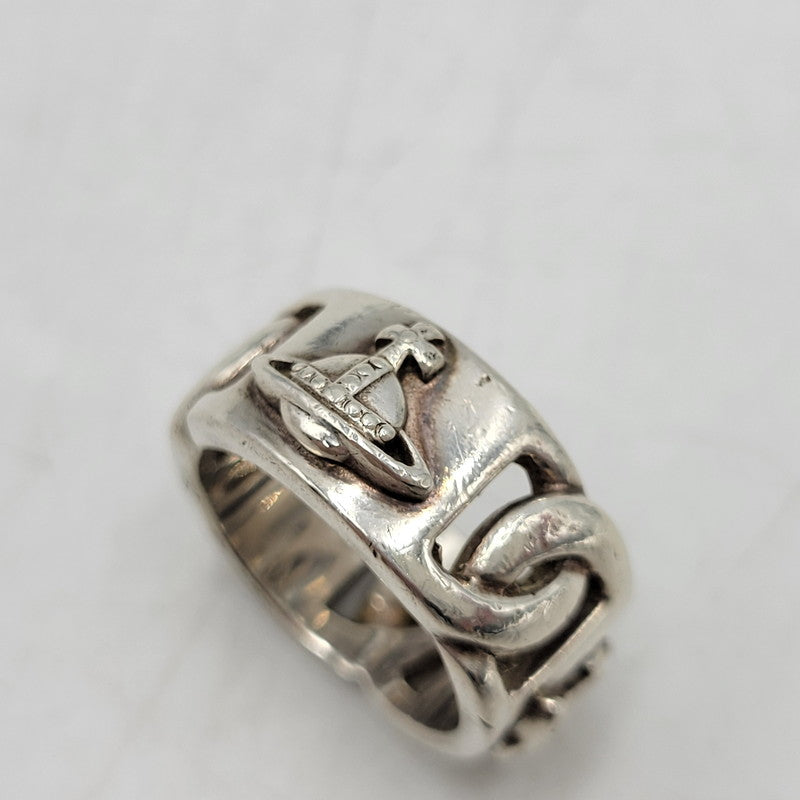 【中古品】【メンズ/レディース】 Vivienne Westwood ヴィヴィアンウエストウッド 925 RING リング 指輪 アクセサリー 182-260512-as-33-izu サイズ：M カラー：シルバー 万代Net店