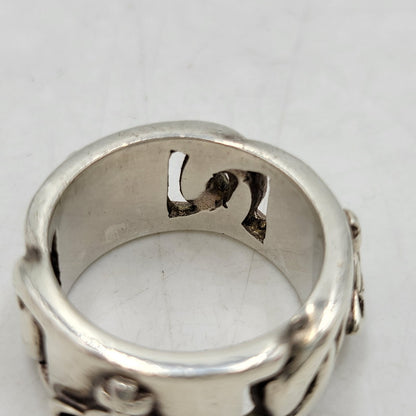 【中古品】【メンズ/レディース】 Vivienne Westwood ヴィヴィアンウエストウッド 925 RING リング 指輪 アクセサリー 182-260512-as-33-izu サイズ：M カラー：シルバー 万代Net店