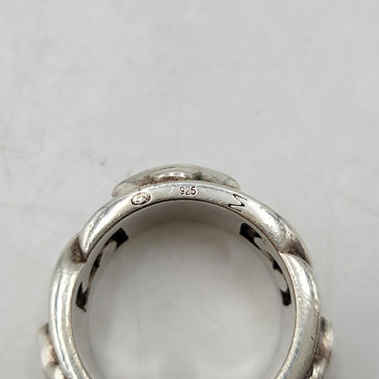 【中古品】【メンズ/レディース】 Vivienne Westwood ヴィヴィアンウエストウッド 925 RING リング 指輪 アクセサリー 182-260512-as-33-izu サイズ：M カラー：シルバー 万代Net店