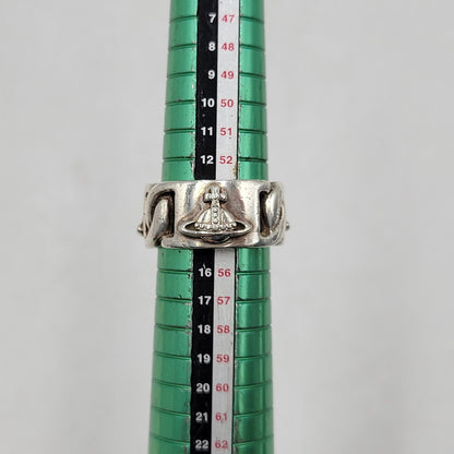 【中古品】【メンズ/レディース】 Vivienne Westwood ヴィヴィアンウエストウッド 925 RING リング 指輪 アクセサリー 182-260512-as-33-izu サイズ：M カラー：シルバー 万代Net店